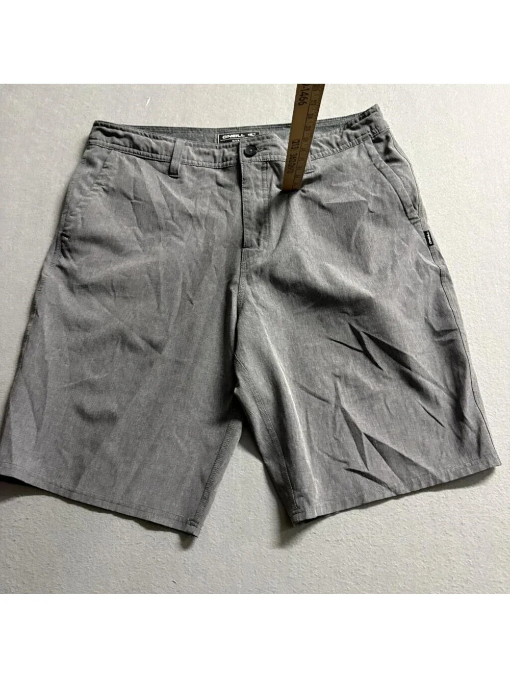 ONeill Hybrid Shorts Mens 34 Gray Hyperdry Boardshorts Walkshorts Stretch